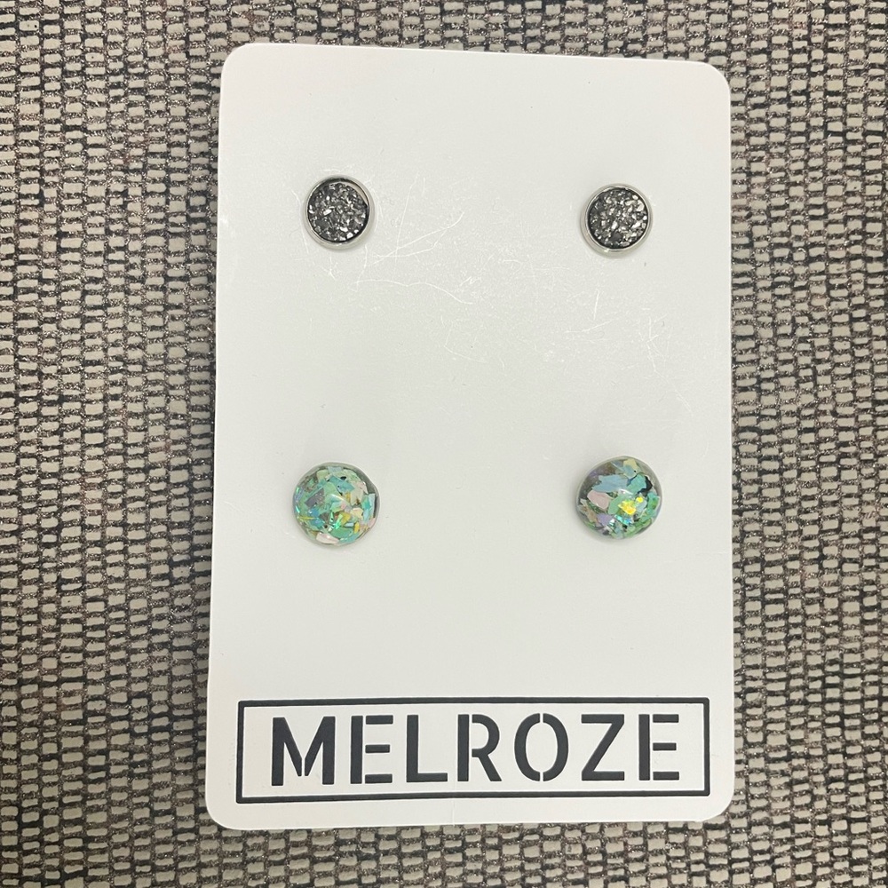 Stud Earring Pack - 2 pairs
